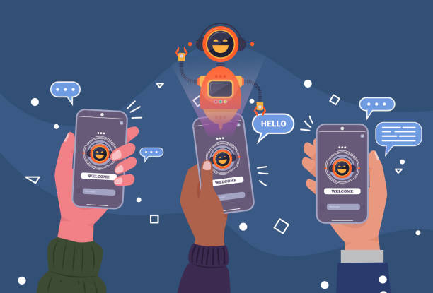 ai chatbot network solutions, seamless data integration. future-ready connectivity. - 營(yíng)銷 幅插畫(huà)檔、美工圖案、卡通及圖標(biāo)